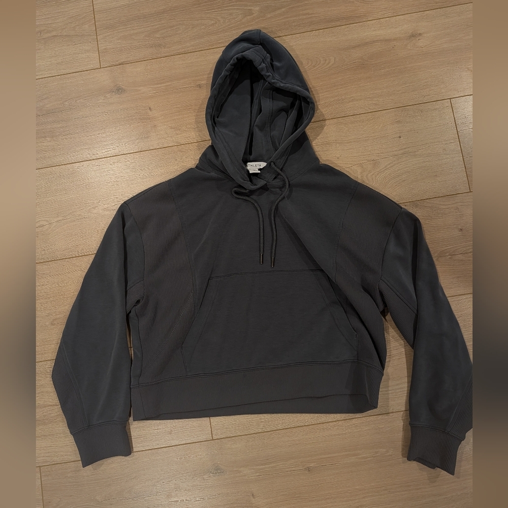 Athleta Dark Gray Women's Hoodie Medium
